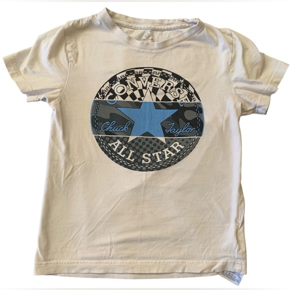 Converse Boys Small 8-10 Years All Star Chuck Taylor Patch Logo Tee - Picture 1 of 4